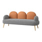 Sofa standard de dos de dos contemporain Tissu rond du bras rond pour la salle bonus