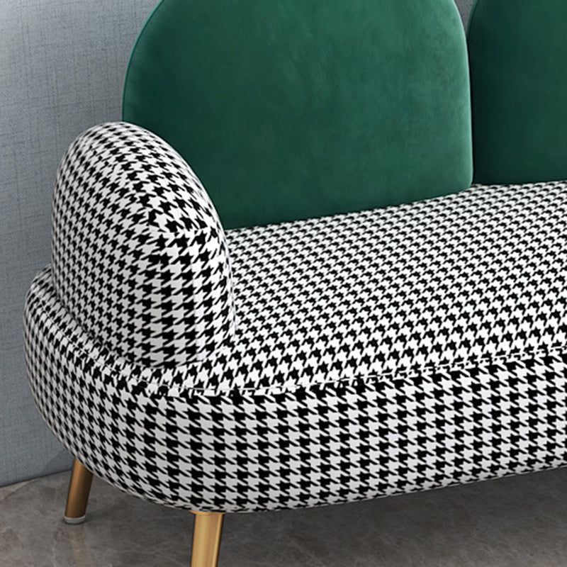 Sofa standard de dos de dos contemporain Tissu rond du bras rond pour la salle bonus