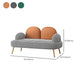 Sofa standard de dos de dos contemporain Tissu rond du bras rond pour la salle bonus