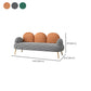 Contemporary Camel Back Standard Sofa Fabric Round Arm Sofa for Bonus Room