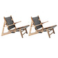 Mid-Century Modern Solid Wood Frame Square Arms Lounge Accent Chair Black 2 Piece Set Natural Wood Clearhalo 'Accent Chairs' 'accent_chairs' 'Chairs & Seating' 'furn' 'furn_accent_chairs' 'Furniture' 'Living Room Furniture' 6202120