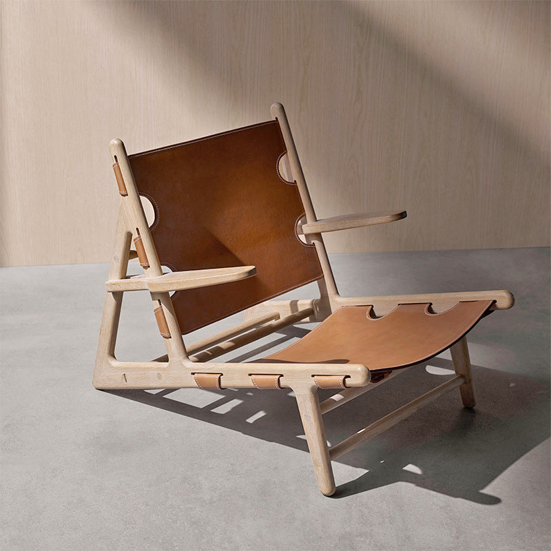 Mid-Century Modern Solid Wood Frame Square Arms Lounge Accent Chair Clearhalo 'Accent Chairs' 'accent_chairs' 'Chairs & Seating' 'furn' 'furn_accent_chairs' 'Furniture' 'Living Room Furniture' 6202122