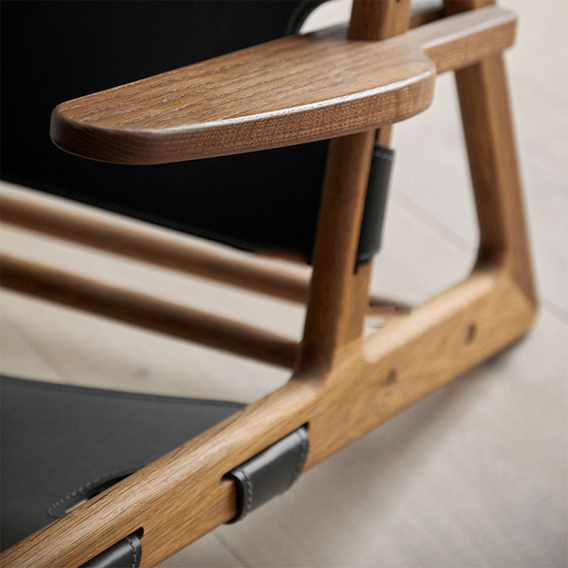 Mid-Century Modern Solid Wood Frame Square Arms Lounge Accent Chair Clearhalo 'Accent Chairs' 'accent_chairs' 'Chairs & Seating' 'furn' 'furn_accent_chairs' 'Furniture' 'Living Room Furniture' 6202127