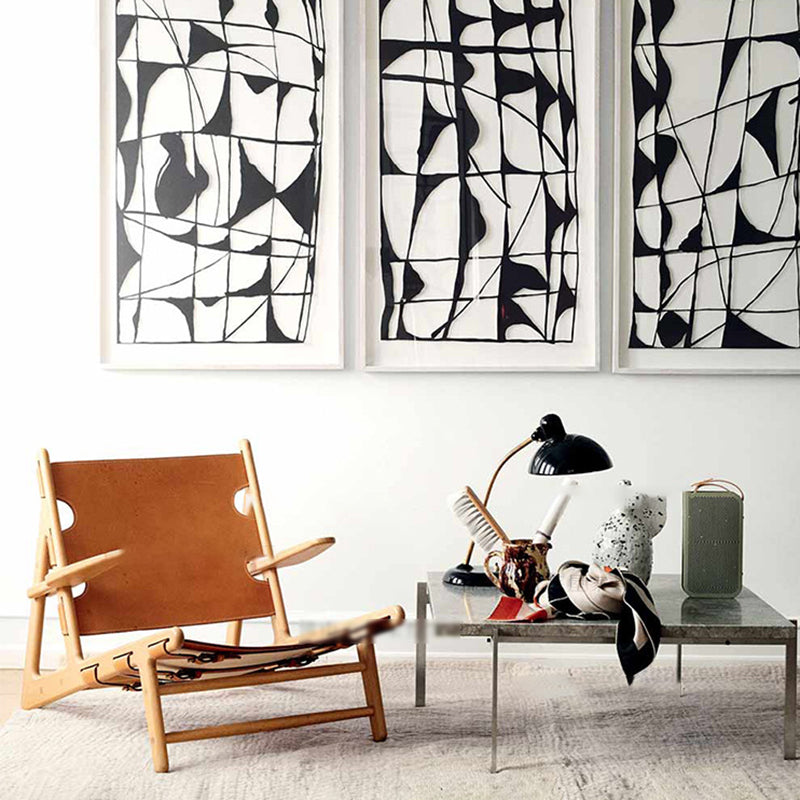 Mid-Century Modern Solid Wood Frame Square Arms Lounge Accent Chair Clearhalo 'Accent Chairs' 'accent_chairs' 'Chairs & Seating' 'furn' 'furn_accent_chairs' 'Furniture' 'Living Room Furniture' 6202131