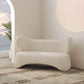 Sofá moderno de tela en color blanco, sofá estándar con brazo de esmoquin para sala de estar
