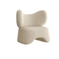 Sofá moderno de tela en color blanco, sofá estándar con brazo de esmoquin para sala de estar