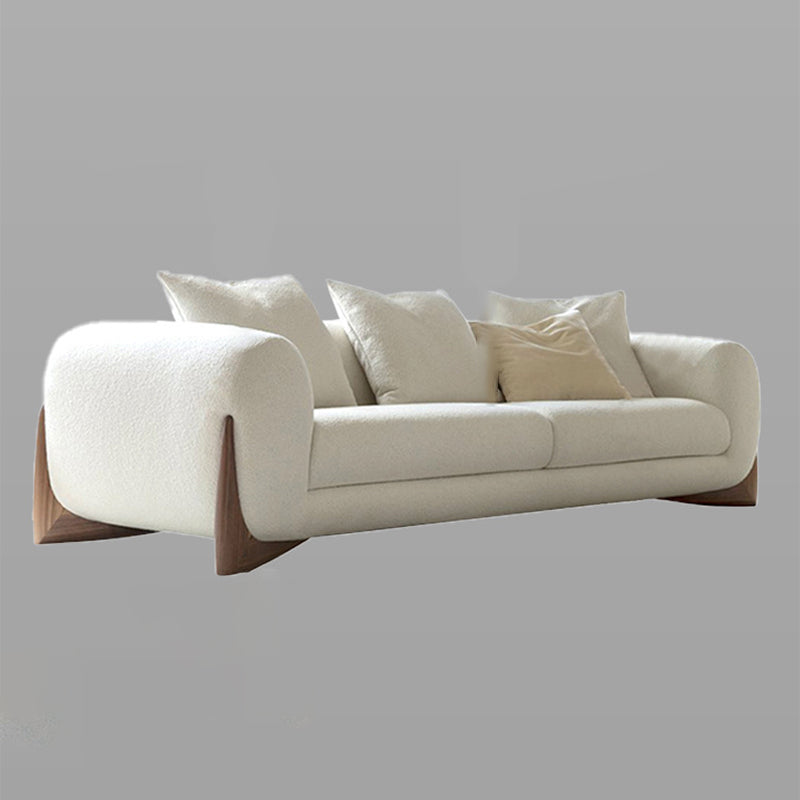 Moderne smoking van de tuxedo -arm Standaard Sofa Fabric strakke achterbank met kussen