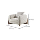 Modern Tuxedo Arm Standard Sofa Fabric Tight Back Sofa with Pillow