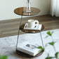 Modern Corner Table Round 3-Tier Side End Table with Storage