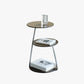 Modern Corner Table Round 3-Tier Side End Table with Storage