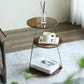 Modern Corner Table Round 3-Tier Side End Table with Storage