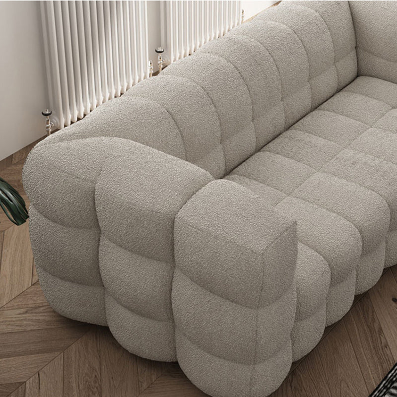 Divano di divano di divano a smoking con smoking posteriore di biscotti contemporanei