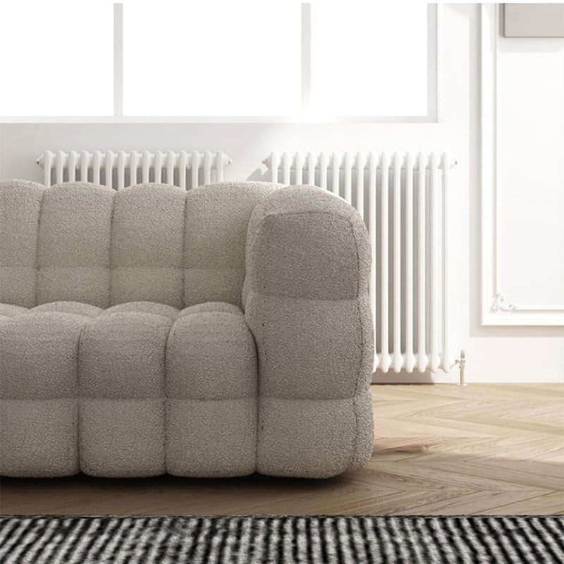 コンテンポラリービスケットバックタキシードアームソファファブリック標準ソファ