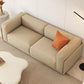 Contemporary Faux Leather Standard Sofa Tight Back Tuxedo Arm Sofa