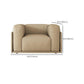 Contemporary Faux Leather Standard Sofa Tight Back Tuxedo Arm Sofa