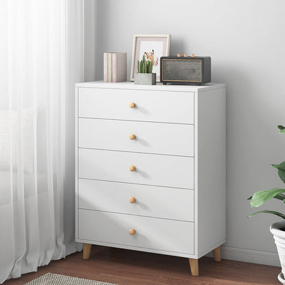 Modern & Contemporary Accent Chest with Drawers and Straight Legs White 5 Clearhalo 'Cabinets & Chests' 'cabinets_chests' 'furn' 'furn_cabinets_chests' 'Furniture' 'Living Room Furniture' 6202343