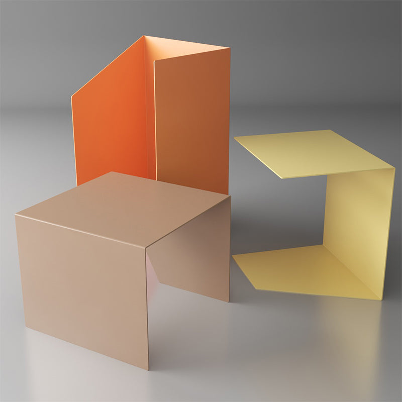 Mesa de trineo de trineo de mediados de siglo de la mesa del sofá metal de la mesa del sofá