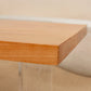 Table basse rectangulaire scandinave en bois, pieds en acrylique de 15,7 pouces de hauteur, table de cocktail