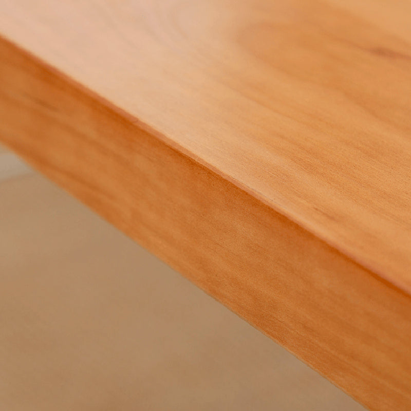 Table basse rectangulaire scandinave en bois, pieds en acrylique de 15,7 pouces de hauteur, table de cocktail