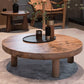 3 Legs 1 Single Coffee Table Solid Wood Brown Cocktail Table 28"L x 28"W x 16"H Clearhalo 'Coffee & Accent Tables' 'Coffee Tables' 'coffee_tables' 'furn' 'furn_coffee_tables' 'Furniture' 'Living Room Furniture' 6202776