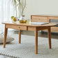 Nordic Solid Wood Cocktail Table with 1 Drawer Oval Coffee Table Clearhalo 'Coffee & Accent Tables' 'Coffee Tables' 'coffee_tables' 'furn' 'furn_coffee_tables' 'Furniture' 'Living Room Furniture' 6202787