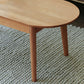 Nordic Solid Wood Cocktail Table with 1 Drawer Oval Coffee Table Clearhalo 'Coffee & Accent Tables' 'Coffee Tables' 'coffee_tables' 'furn' 'furn_coffee_tables' 'Furniture' 'Living Room Furniture' 6202791