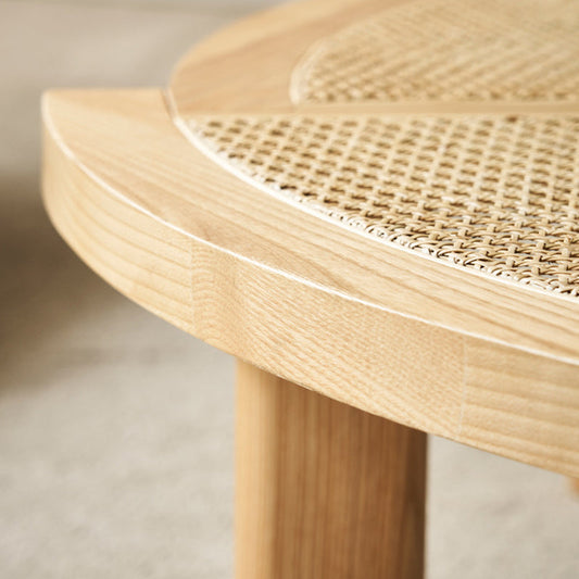 スカンジナビア1シングルコーヒーテーブルラウンドウッドカクテルテーブル