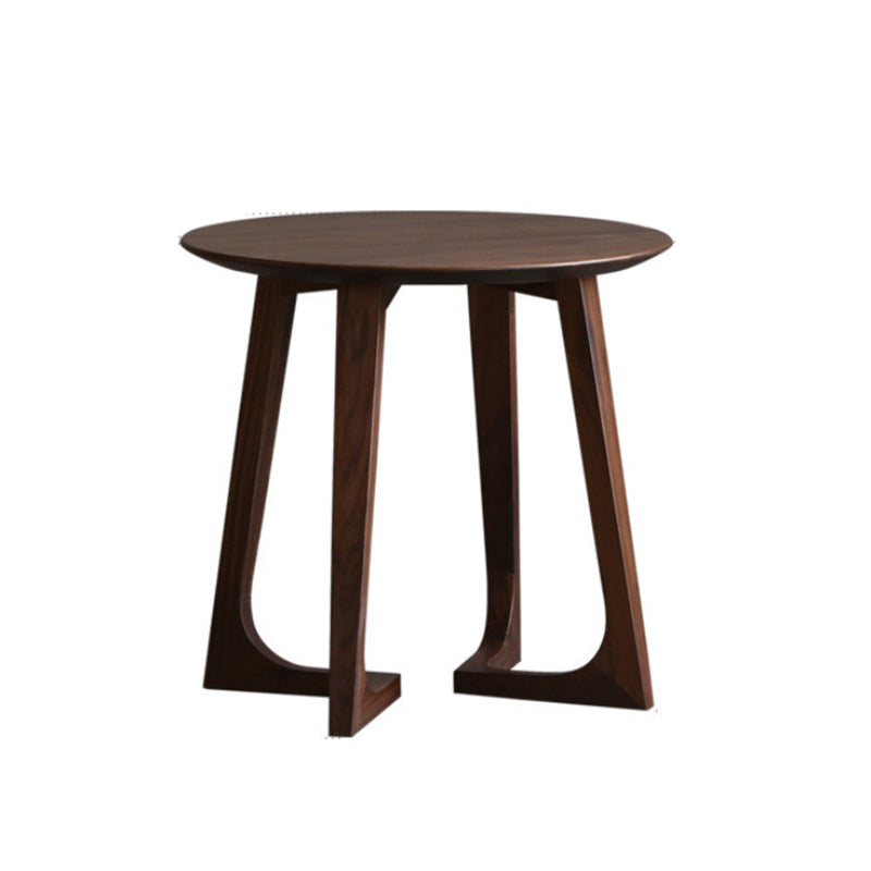 Solid Wood Round Coffee Table in Brown Scandinavian 2 Pieces Cocktail Table Set 18"L x 18"W x 22"H Clearhalo 'Coffee & Accent Tables' 'Coffee Tables' 'coffee_tables' 'furn' 'furn_coffee_tables' 'Furniture' 'Living Room Furniture' 6202830