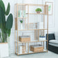 70,9 "H glam metal bookshelf oro etagere scaffale per sala studio