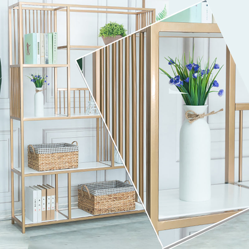 70,9 "H glam metal bookshelf oro etagere scaffale per sala studio