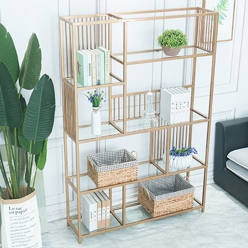 70,9 "H glam metal bookshelf oro etagere scaffale per sala studio