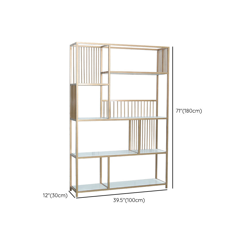 70,9 "H glam metal bookshelf oro etagere scaffale per sala studio