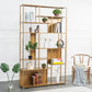 Glam Metal Book Shelf Etagere Shelf Bookcase for Study Room 78.7" H