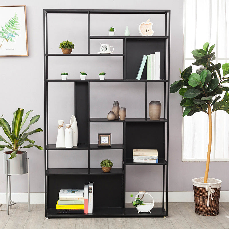 Glam Metal Book Shelf Etagere Shelf Bookcase for Study Room 78.7" H