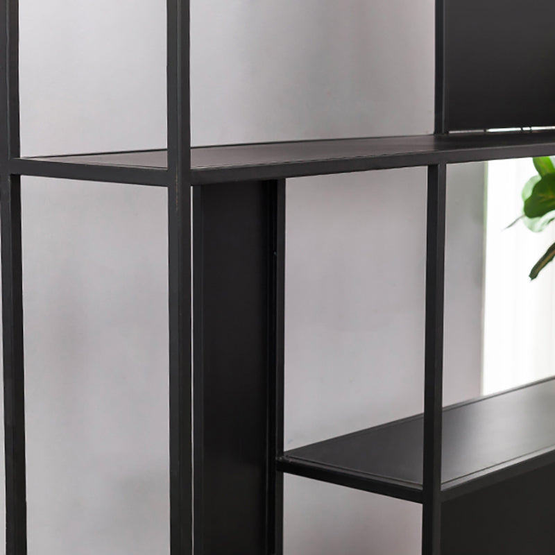 Glam Metal Book Shelf Etagere Shelf Bookcase for Study Room 78.7" H