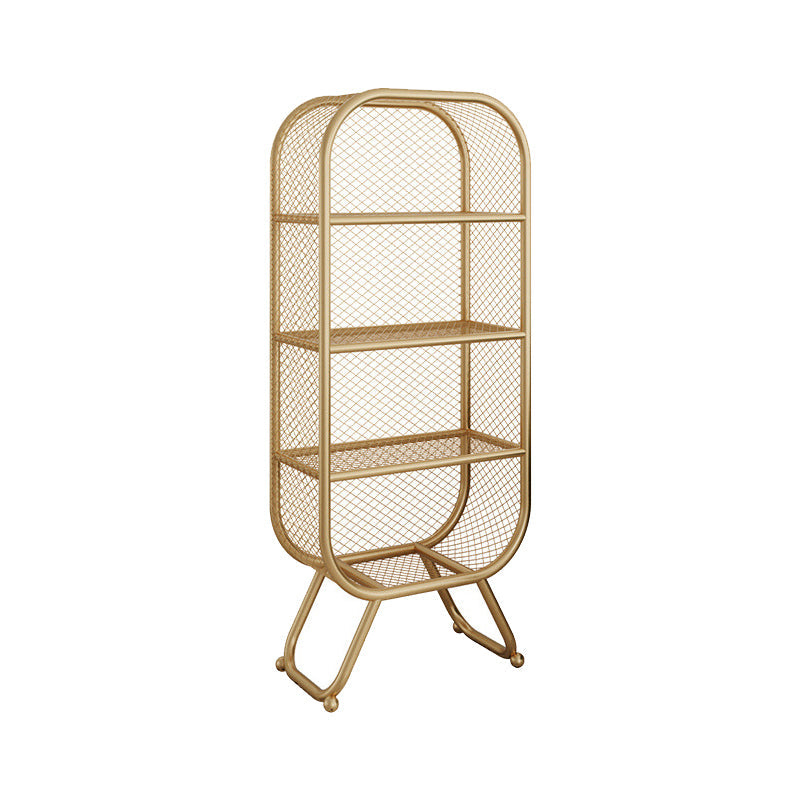 Metal Closed Back Book Shelf Vertical Etagere Shelf Bookcase for Study Room