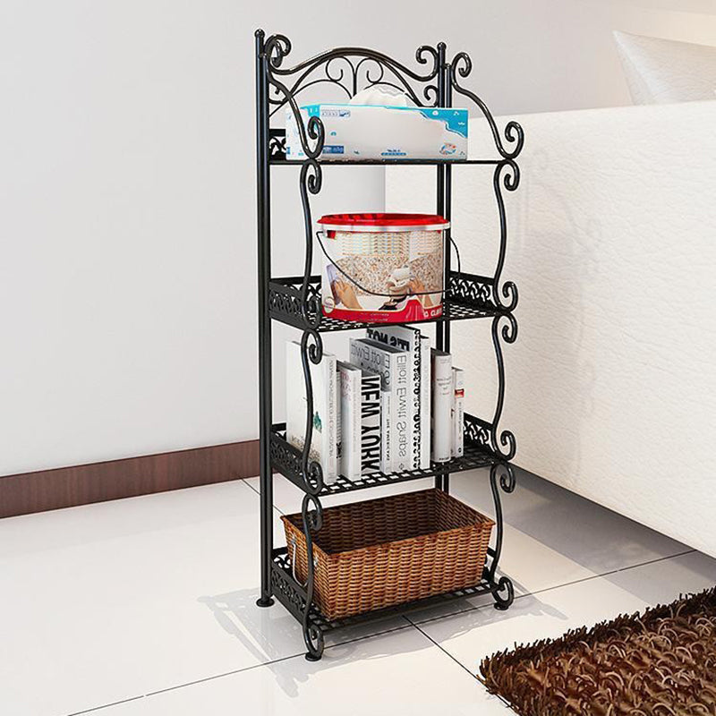 Libreria contemporanea della libreria in metallo con ripiani per soggiorno