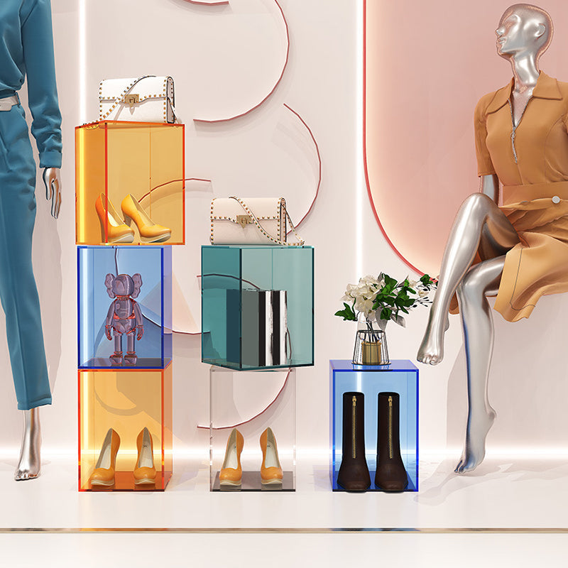 Libreria verticale da 9 "libreria contemporanea ampia chiusa