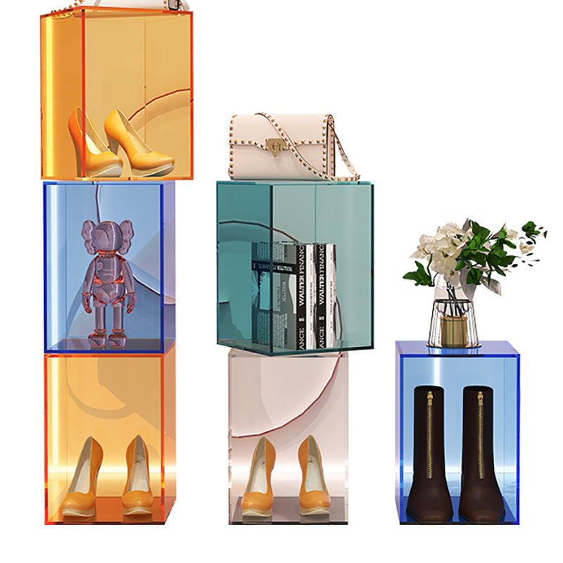 Libreria verticale da 9 "libreria contemporanea ampia chiusa