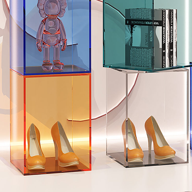 Libreria verticale da 9 "libreria contemporanea ampia chiusa