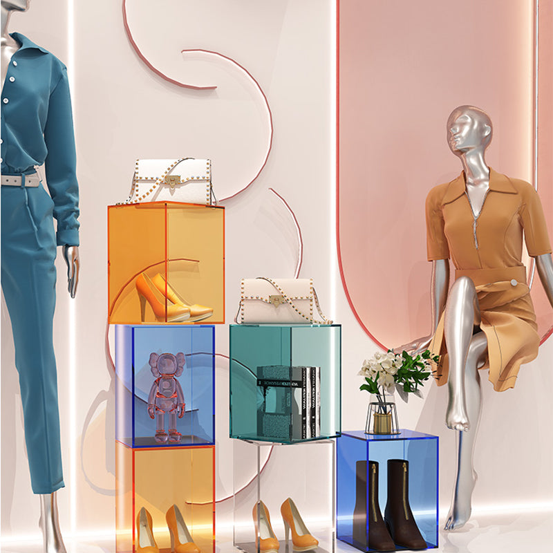 Libreria verticale da 9 "libreria contemporanea ampia chiusa