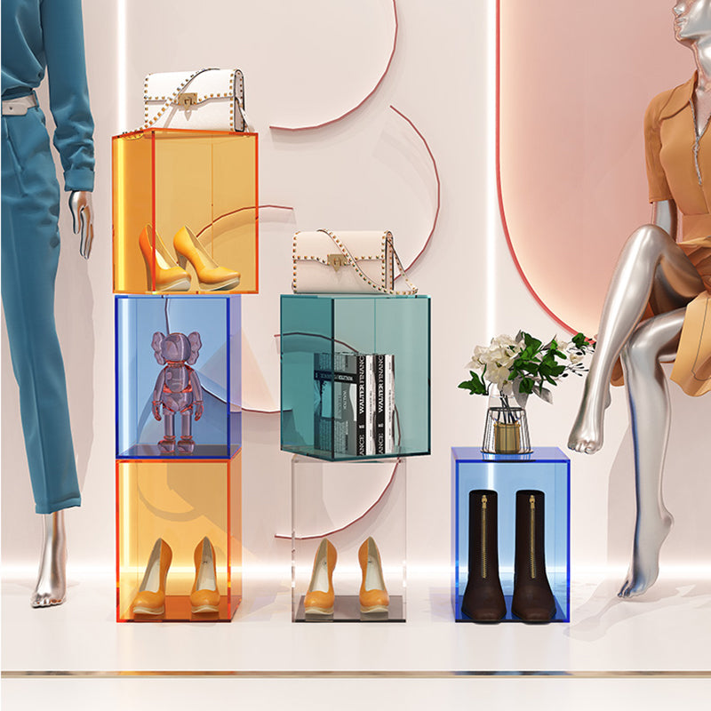 Libreria verticale da 9 "libreria contemporanea ampia chiusa