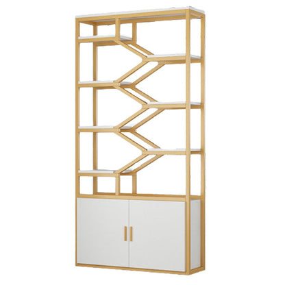Glam Vertical Open Book Shelf Etagere Shelf Bookcase with 8 Shelves