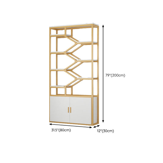 Scaffali di libri aperti verticali glam etagere scaffale con 8 ripiani