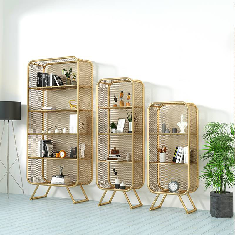 Estantería de estantería de metal contemporánea estantería estándar para sala de estudio