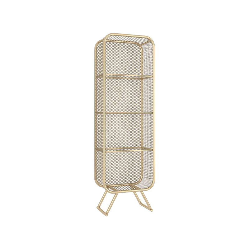 Estantería de estantería de metal contemporánea estantería estándar para sala de estudio