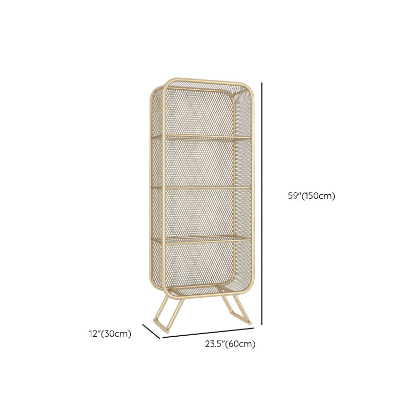 Estantería de estantería de metal contemporánea estantería estándar para sala de estudio