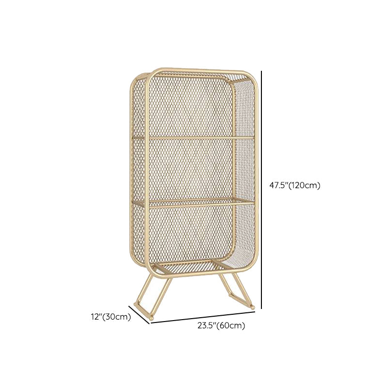 Estantería de estantería de metal contemporánea estantería estándar para sala de estudio