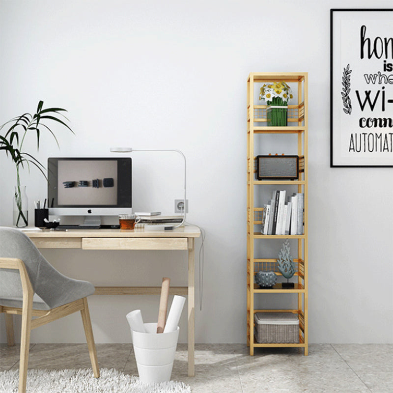 Estantería de estantería de biblioteca de espalda abierta para la sala de estar para la sala de estar
