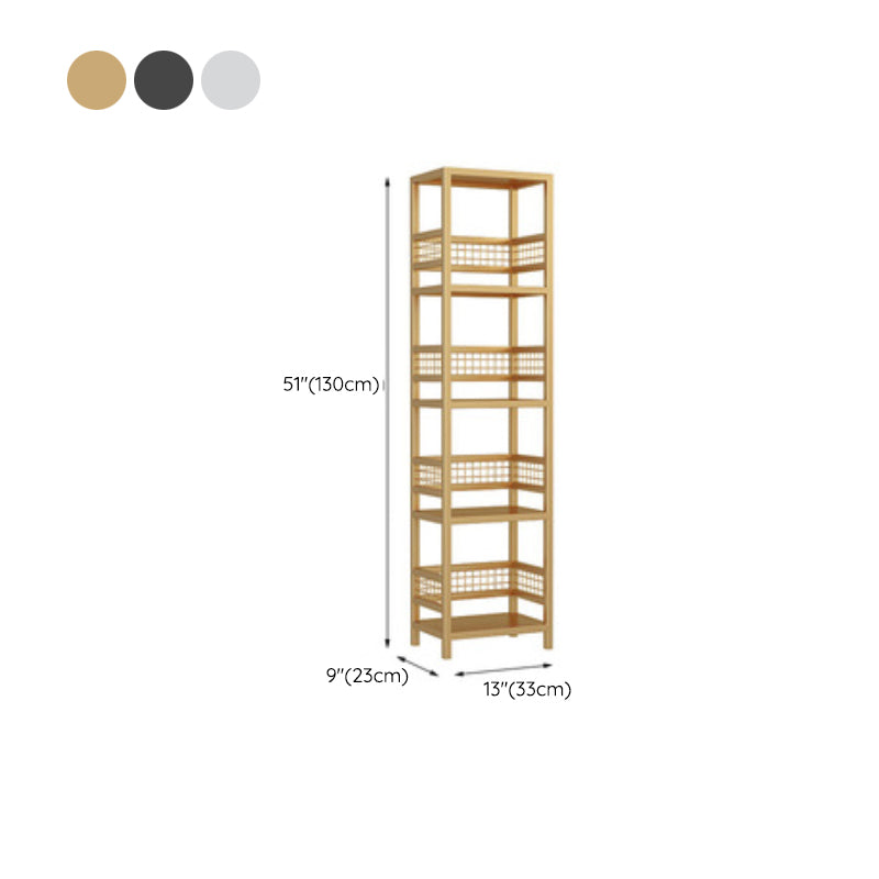 Estantería de estantería de biblioteca de espalda abierta para la sala de estar para la sala de estar